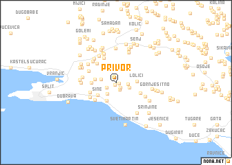 map of Privor