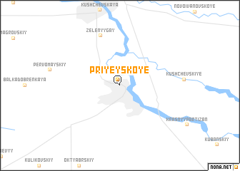 map of Priyeyskoye