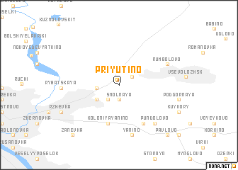 map of Priyutino