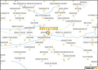 map of Priyutino