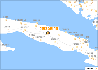 map of Prizdrina