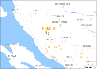 map of Prizna