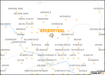 map of Prkenný Dŭl