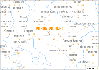 map of Prkos Ivanićki