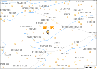 map of Prkos