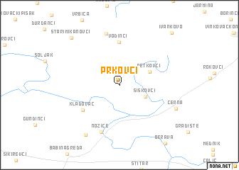 map of Prkovci