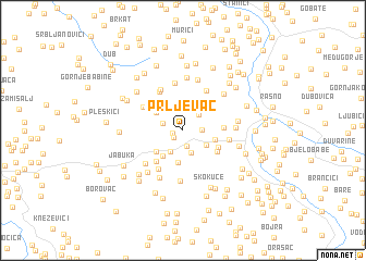 map of Prljevac