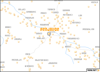 map of Prnjavor