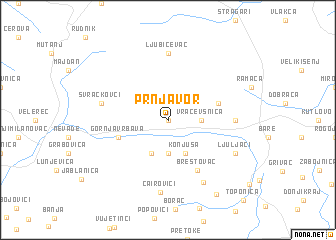 map of Prnjavor