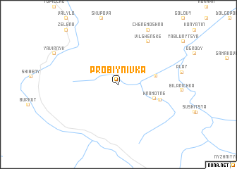 map of Probiynivka