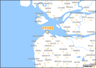 map of Probo