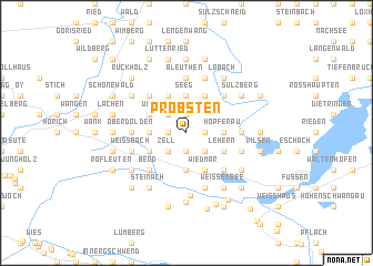 map of Pröbsten
