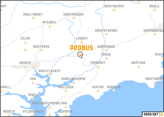 map of Probus