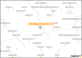 map of Probuzhdeniye