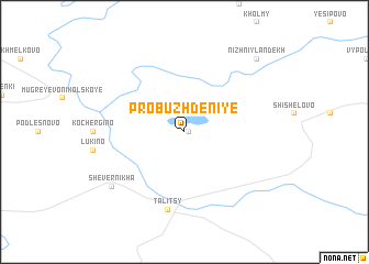 map of Probuzhdeniye