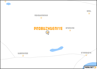 map of Probuzhdeniye