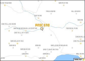 map of Proceno