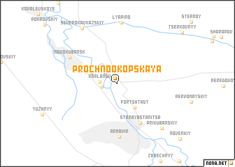 map of Prochnookopskaya