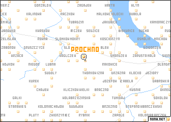 map of Próchno