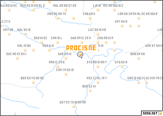 map of Procisne