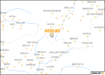 map of Prodan