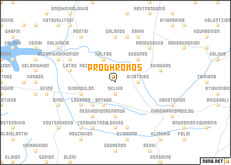 map of Pródhromos