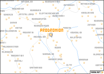map of Prodrómion