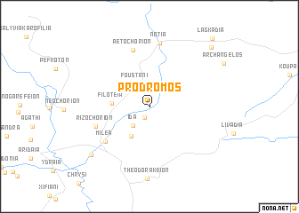 map of Pródromos