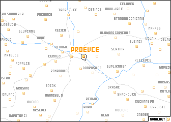 map of Proevce