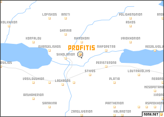 map of Profítis