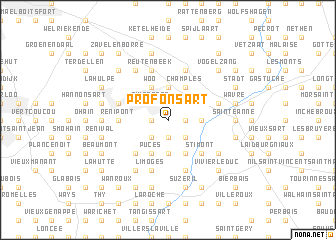 map of Profonsart