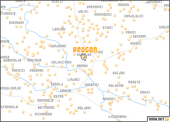 map of Progon