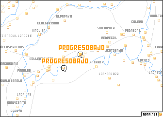 map of Progreso Bajo