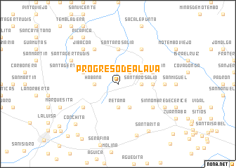 map of Progreso de Álava