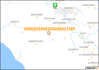 map of Progreso Segunda Sección.