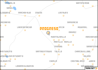 map of Progreso