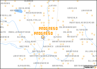 map of Progreso