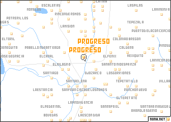 map of Progreso