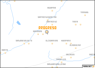 map of Progreso