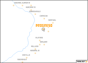 map of Progreso