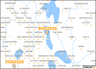 map of Progreso