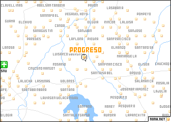 map of Progreso