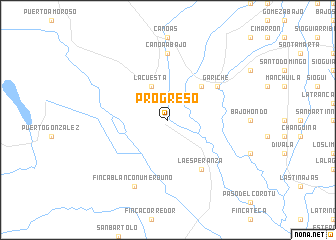 map of Progreso