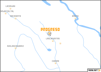 map of Progreso