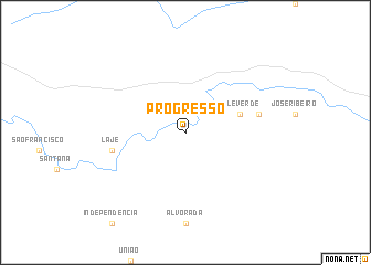 map of Progresso