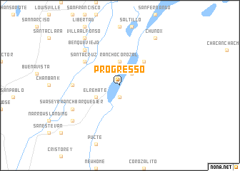 map of Progresso