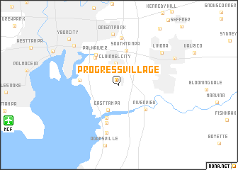 map of Progress Village