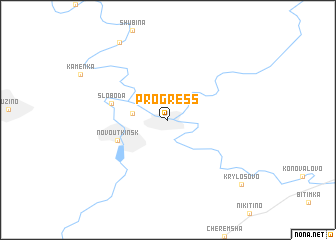 map of Progress