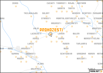 map of Prohozeşti