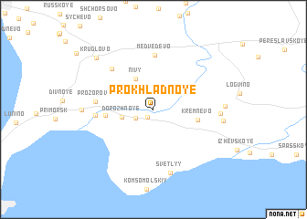 map of Prokhladnoye